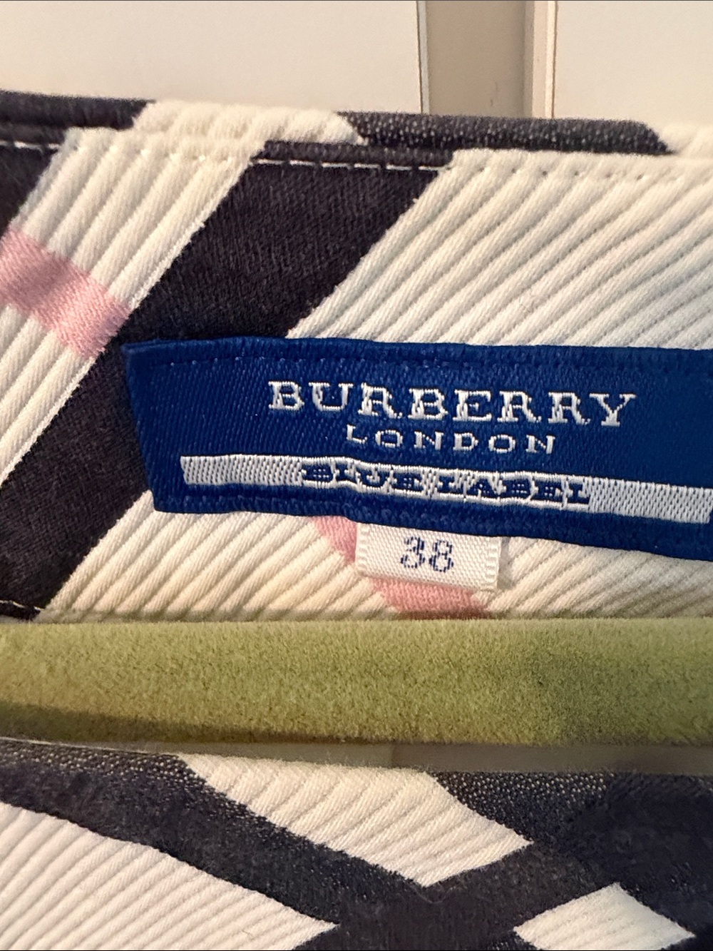Burberry White Dress with Black & Pink Plaid - Picture 6 of 8